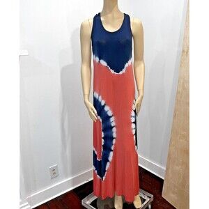 Marina Luna Women’s Maxi Sun Dress Size SMALL Tye Dye